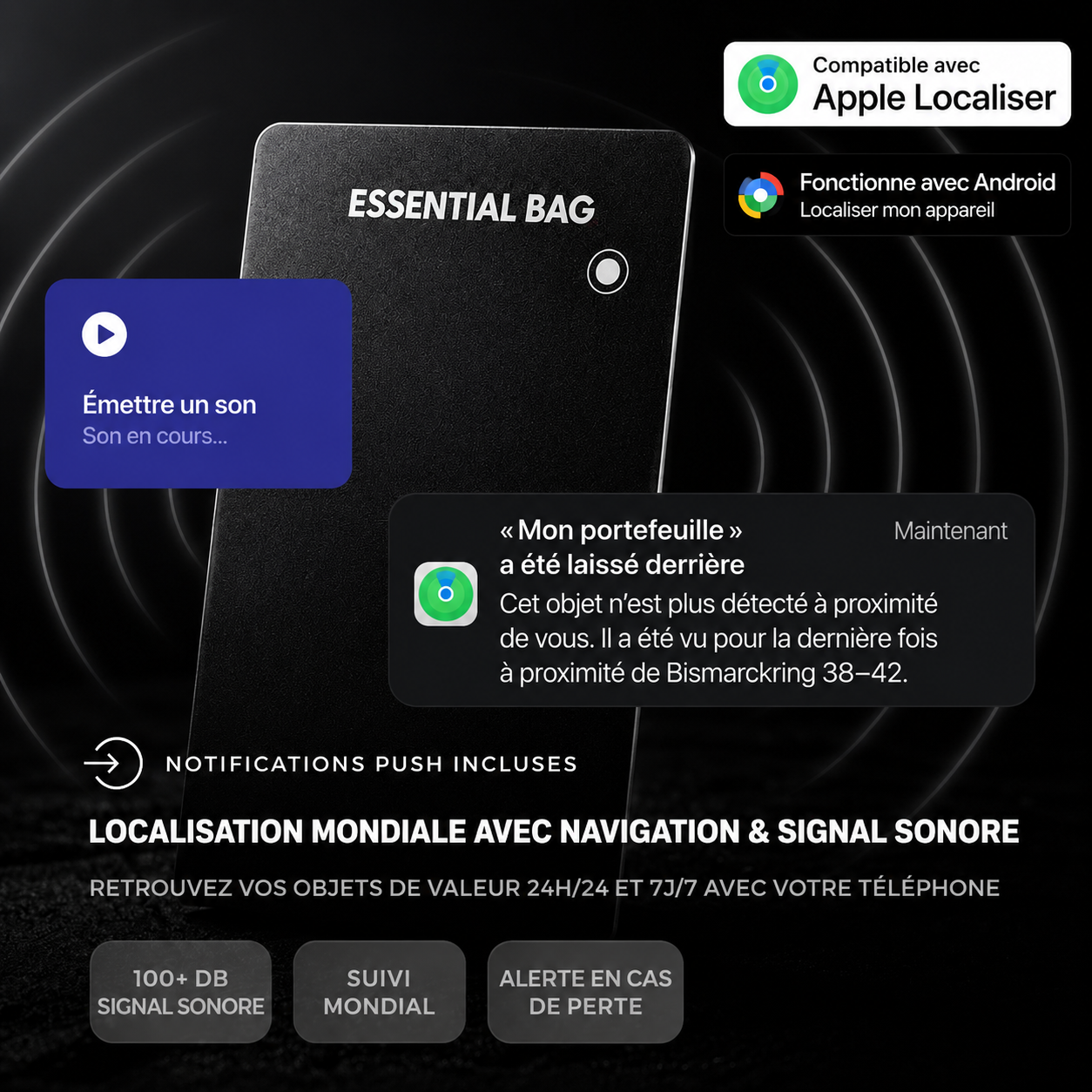 Carte Tracker 3.0 Apple et Android