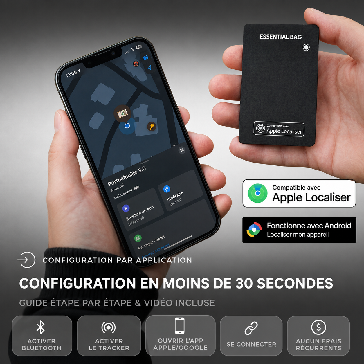 Carte Tracker 3.0 Apple et Android